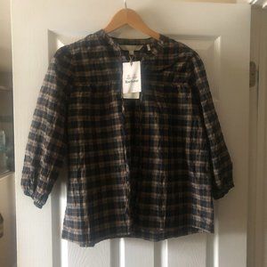 🏷️NWT: Barbour Lorelie Shirt In Praline  - US SIze 4